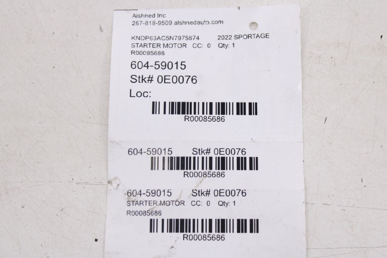 2016-2022 KIA Sportage Nightfall 2.4L Engine Starter Motor 36100-2G300 OEM19