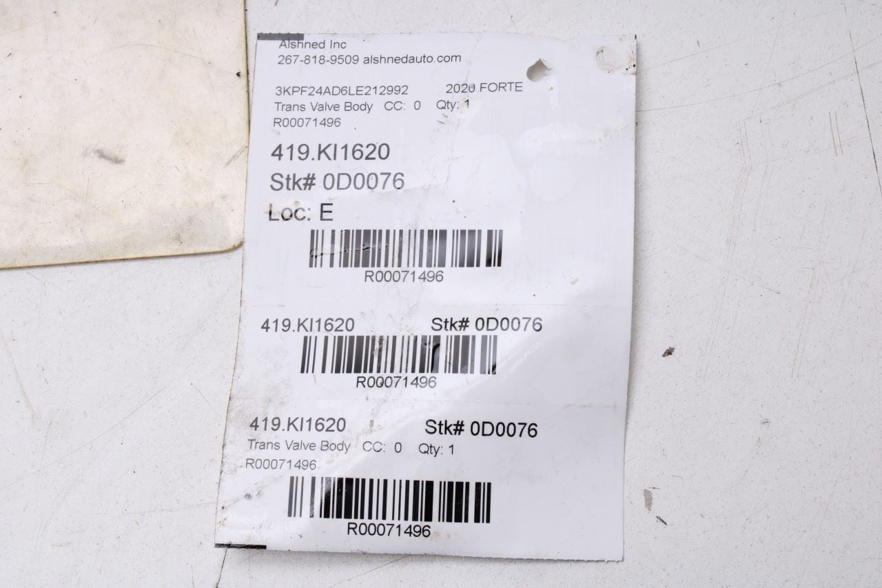 2019-2023 Kia Forte LXS 2.0L CVT Auto Transmission Valve Body 155K 48879-2H000 - Alshned Auto Parts