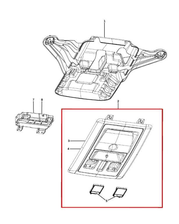 2011-2018 RAM 1500 Big Horn Roof Overhead Console Dome Light Lamp 68105822AB OEM - Alshned Auto Parts
