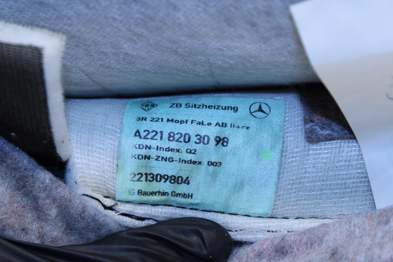 2007-11 Mercedes-Benz S550 Front Right Seat Back Upper Cushion 221-820-30-98 OEM - Alshned Auto Parts