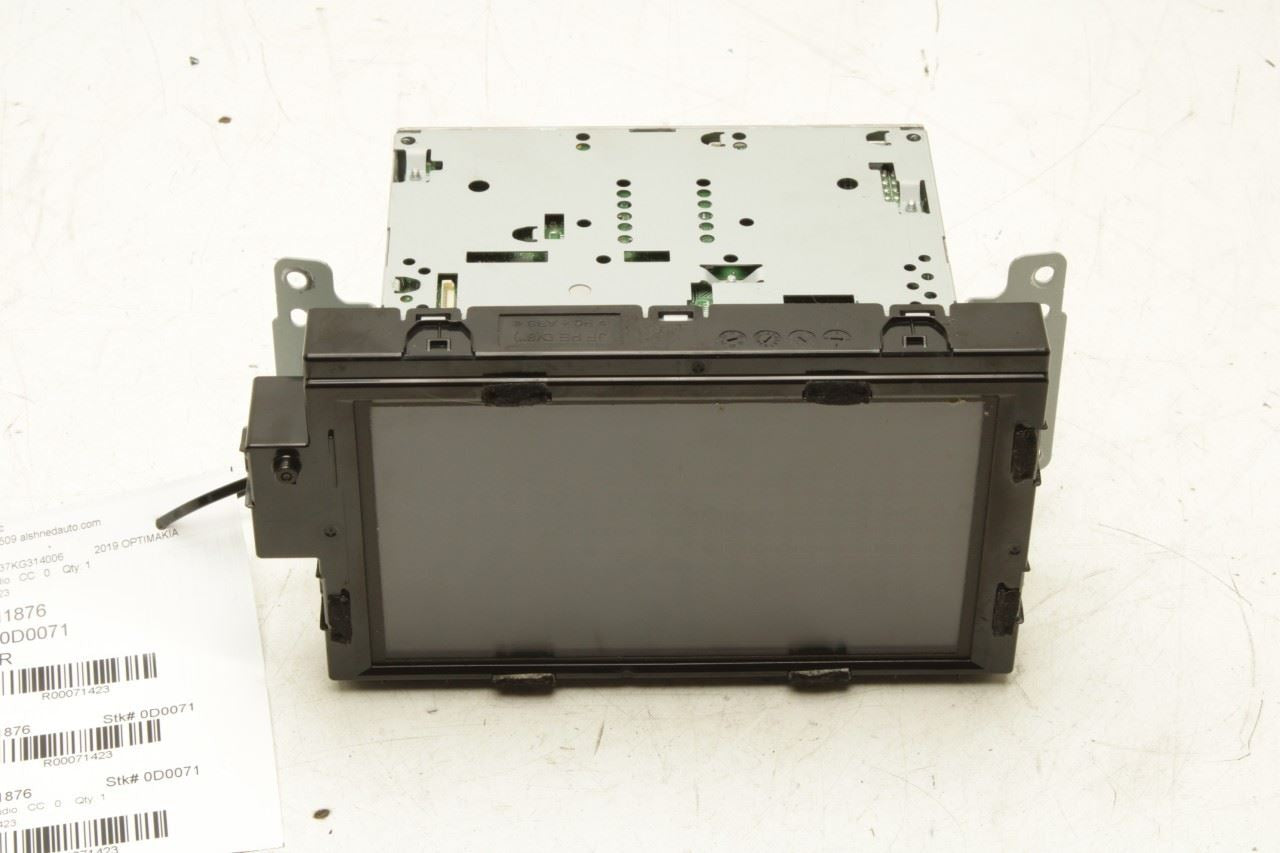 19-20 Kia Optima LX Audio Radio Receiver with 8.0'' Display Screen 96160-D5700WK - Alshned Auto Parts