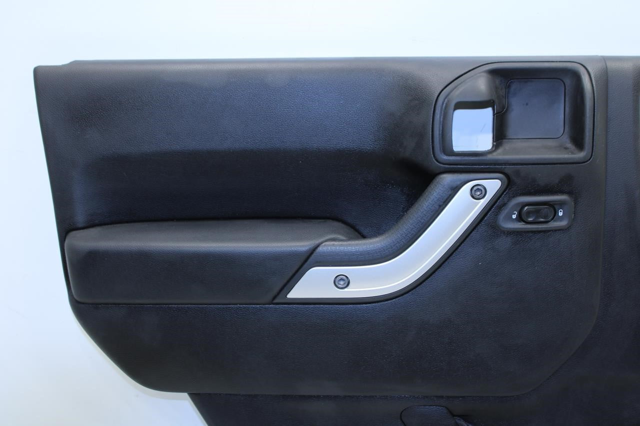 2011-2017 Jeep Wrangler Sahara Front Left Driver Door Trim Panel 1QJ37DX9AF OEM - Alshned Auto Parts