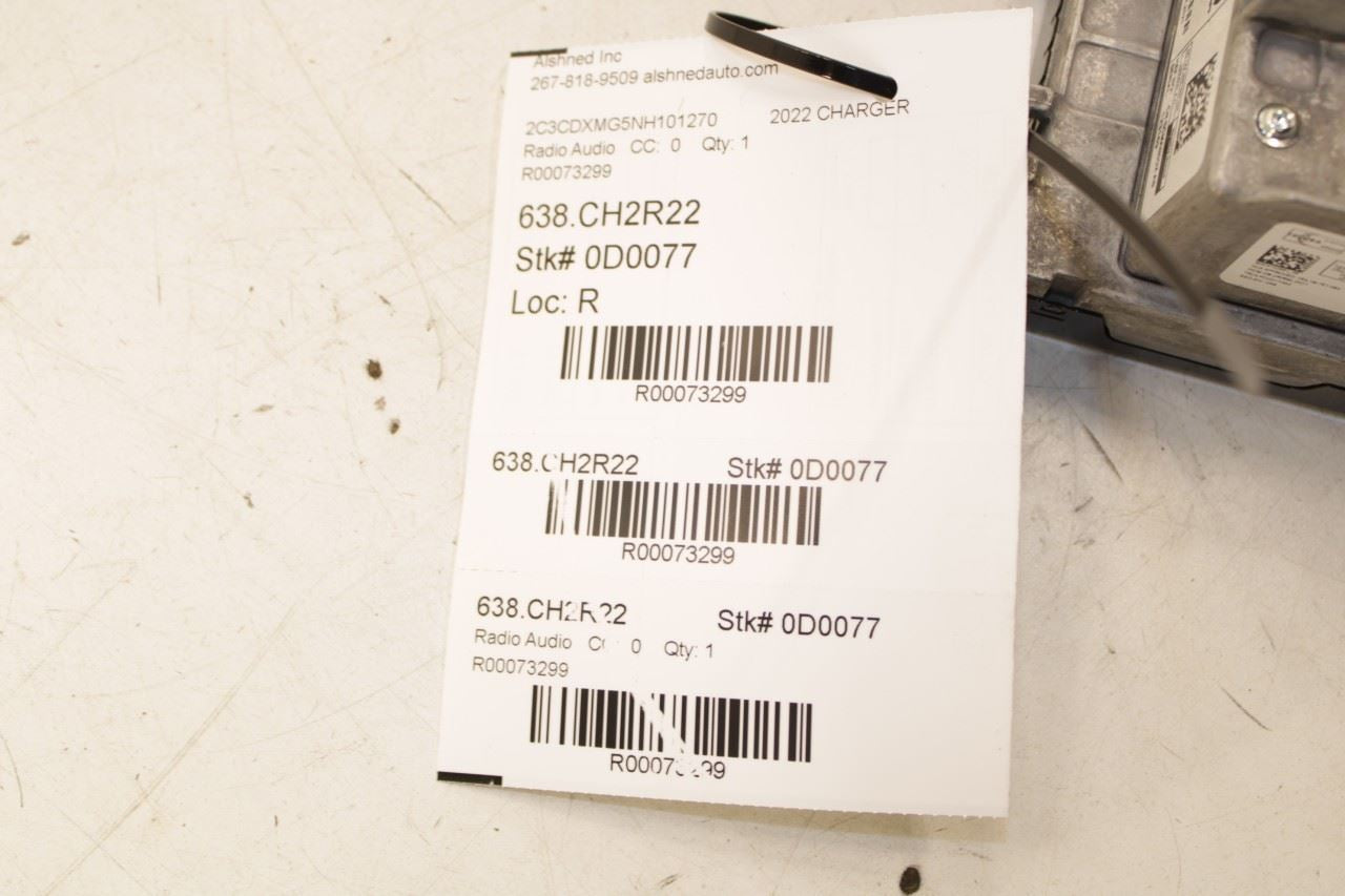 2021-2022 Dodge Charger GT AWD Navi Radio Receiver Uconnect with 8.4'' Display - Alshned Auto Parts