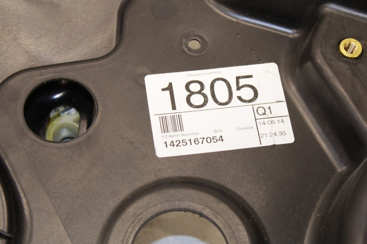 11-18 Porsche Cayenne Platinum Front Right Door Window Regulator w Carrier Plate - Alshned Auto Parts