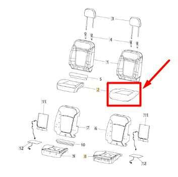 2015-17 Jeep Renegade Front Left Driver Seat Lower Cushion Bottom 68284357AA OEM - Alshned Auto Parts