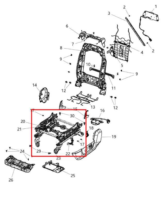 11-18 Ram 2500 Tradesman Crew Cab Front Driver Left Side Seat Lower Track Frame - Alshned Auto Parts