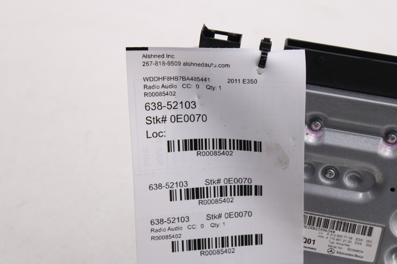 2010-2012 Mercedes-Benz E 350 Luxury 4Matic Harman Sound System Amplifier Amp10