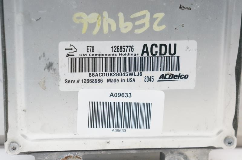 2017-2021 Chevrolet Trax 1.4L Engine Computer Control Module ECU ECM 12668986 - Alshned Auto Parts
