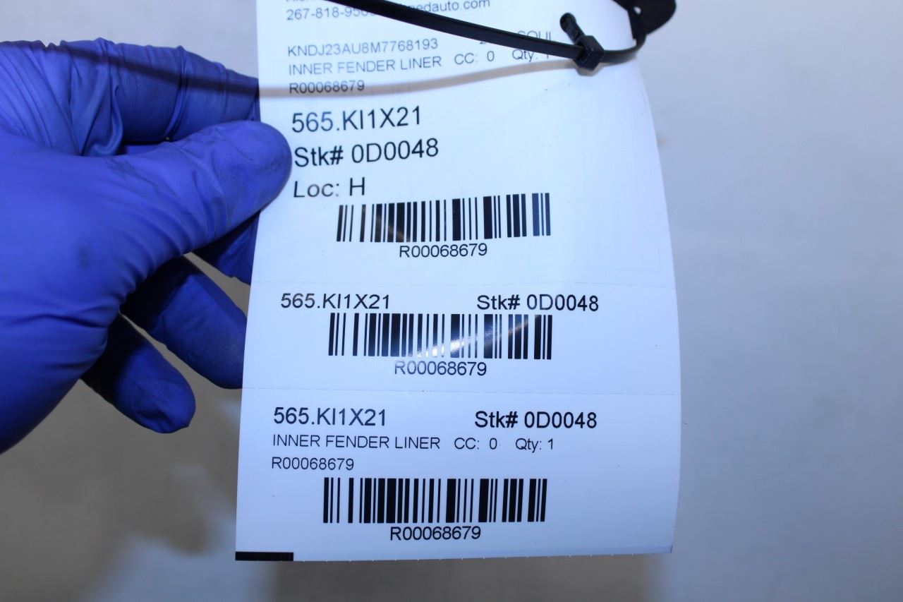 2020-2022 KIA Soul LX Rear Left Side Wheelhouse Liner Splash Shield 86821-K0000 - Alshned Auto Parts