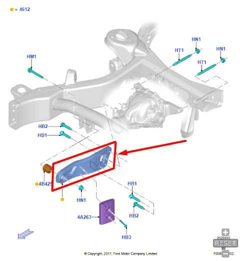 2018-2024 Ford Expedition 4x2 Rear Differential Mounting Arm HL1W-4C000-EB OEM - Alshned Auto Parts