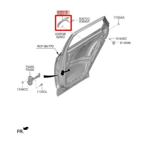 2022-2025 Hyundai Tucson SEL 2.5L AWD Rear Door Driver Left Side Exterior Handle - Alshned Auto Parts
