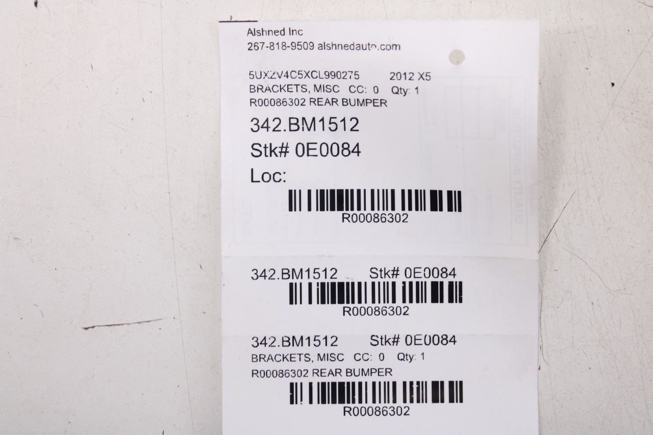 11-13 BMW X5 xDrive35i Rear Bumper Right Left and Center Mount Bracket Set of 518