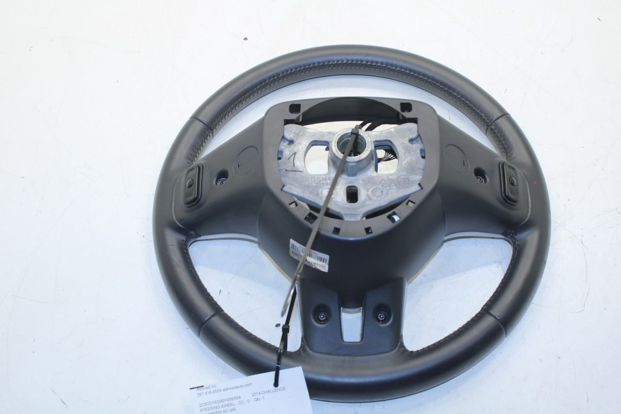 2012-14 Dodge Challenger SXT 3.6L RWD Steering Wheel Leather w/ Control Buttons - Alshned Auto Parts