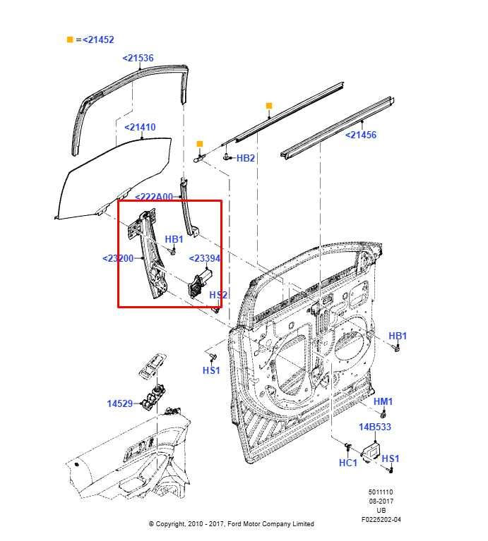 2011-17 Ford Explorer 3.5L Front Driver Left Side Door Window Regulator w/ Motor1