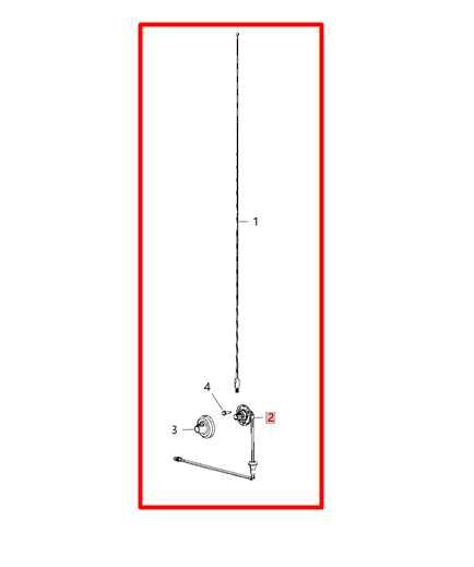 20-23 Jeep Gladiator FR RH Fender Radio Antenna w/ Mast and Cable 56040921AG OEM - Alshned Auto Parts