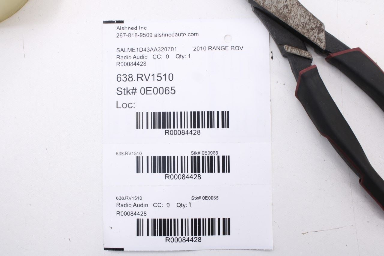 2010-2012 Land Rover Range Rover HSE Audio Radio Receiver LR021047 OEM - Alshned Auto Parts