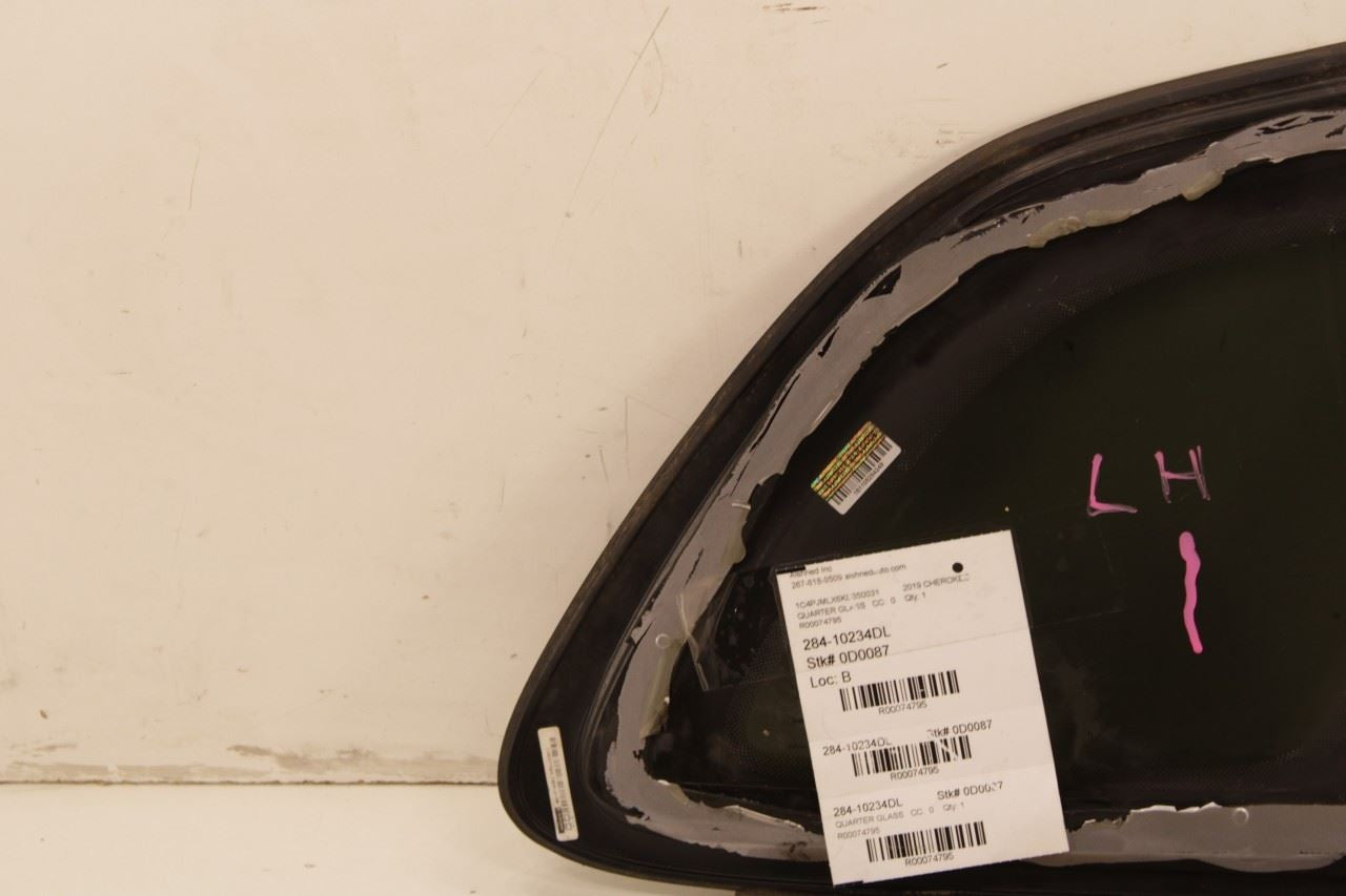 2019-2022 Jeep Cherokee Latitude Rear Left Side Quarter Window Glass 68377739AA - Alshned Auto Parts