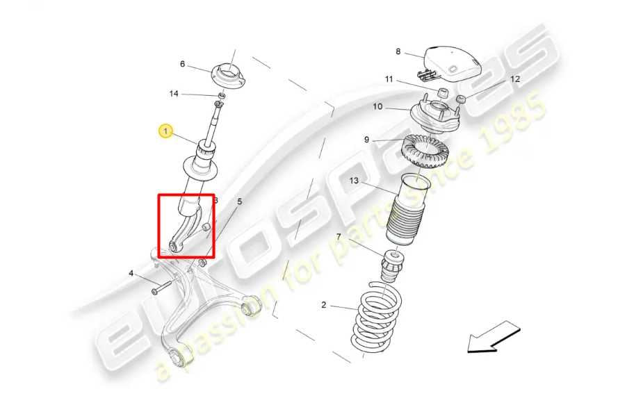 2014-20 Maserati Ghibli S Q4 Front Shock Strut Absorber Lower Mount Support Left - Alshned Auto Parts