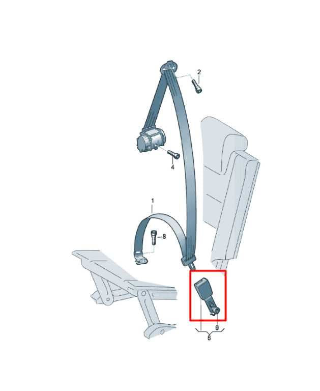 2018-23 Volkswagen Atlas S Rear Right and Left Side 3rd Row Seat Belt Buckle Set - Alshned Auto Parts