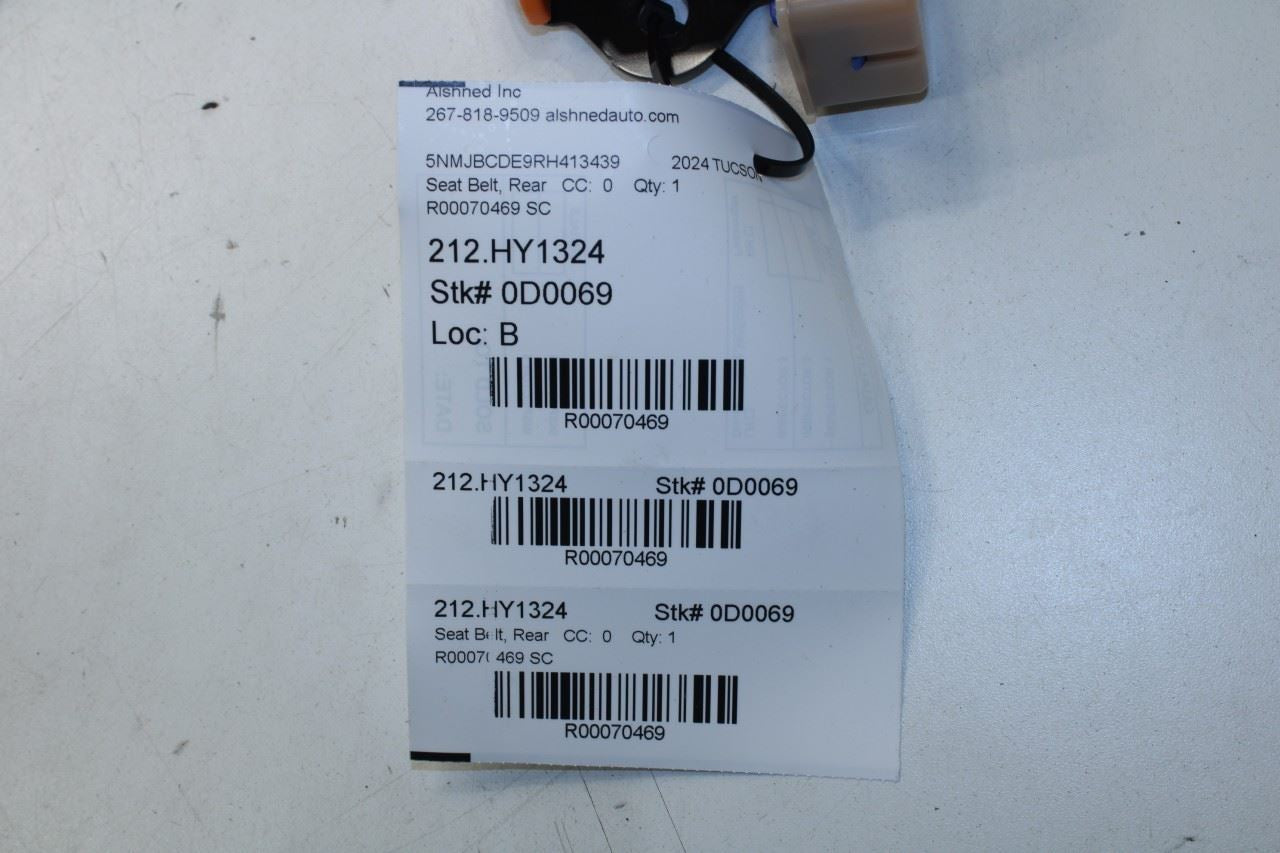 2022-2025 Hyundai Tucson SEL 2.5L AWD Rear Center 2nd Row Seat Belt Retractor - Alshned Auto Parts