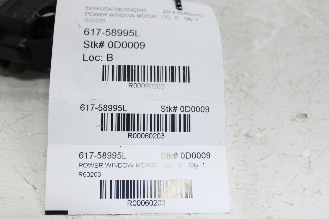 2014-2015 Kia Sorento FR LH Driver Side Door Power Window Motor 82450-1U010 - Alshned Auto Parts