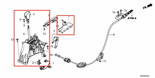 23-26 Acura Integra A-Spec Automatic Transmission Gear Shifter Lever Knob *ReaD* - Alshned Auto Parts