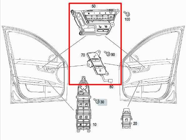 07-13 Mercedes-Benz S550 Front LH Door Seat Memory Control Switch 221-870-92-58 - Alshned Auto Parts