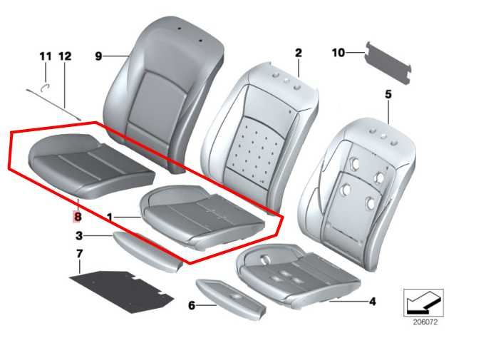 2010-2012 BMW 750Li xDrive 4.4L AWD Front Seat Driver Left Side Lower Cushion - Alshned Auto Parts