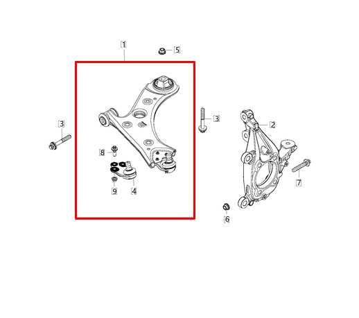2015-2022 Jeep Renegade Sport FWD Front Right Side Lower Control Arm 68248000AA - Alshned Auto Parts