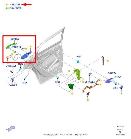 2020-2025 Ford Escape SEL 2.0L AWD Rear Door Driver Left Side Exterior Handle - Alshned Auto Parts