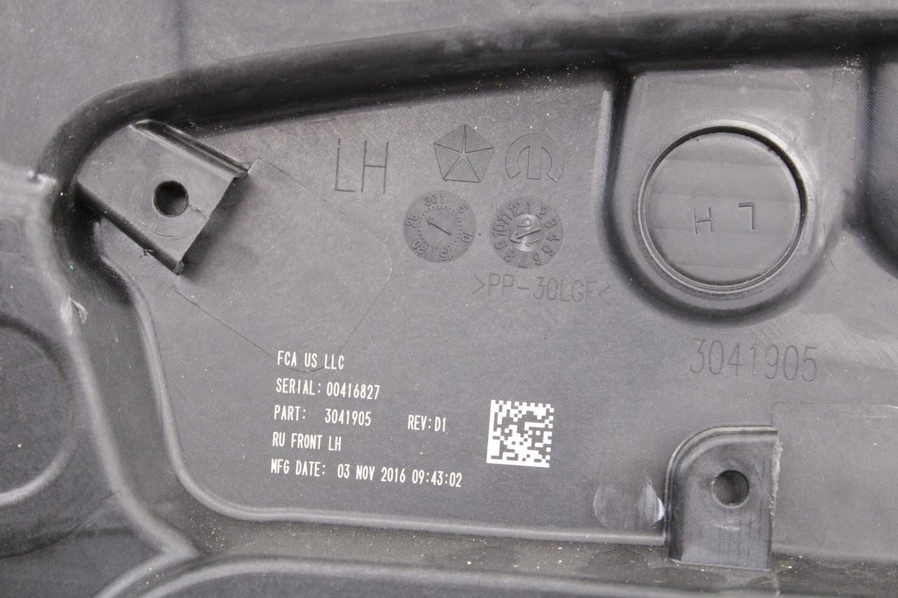 17-24 Chrysler Pacifica Limited Front Left Side Door Window Regulator w/ Carrier - Alshned Auto Parts