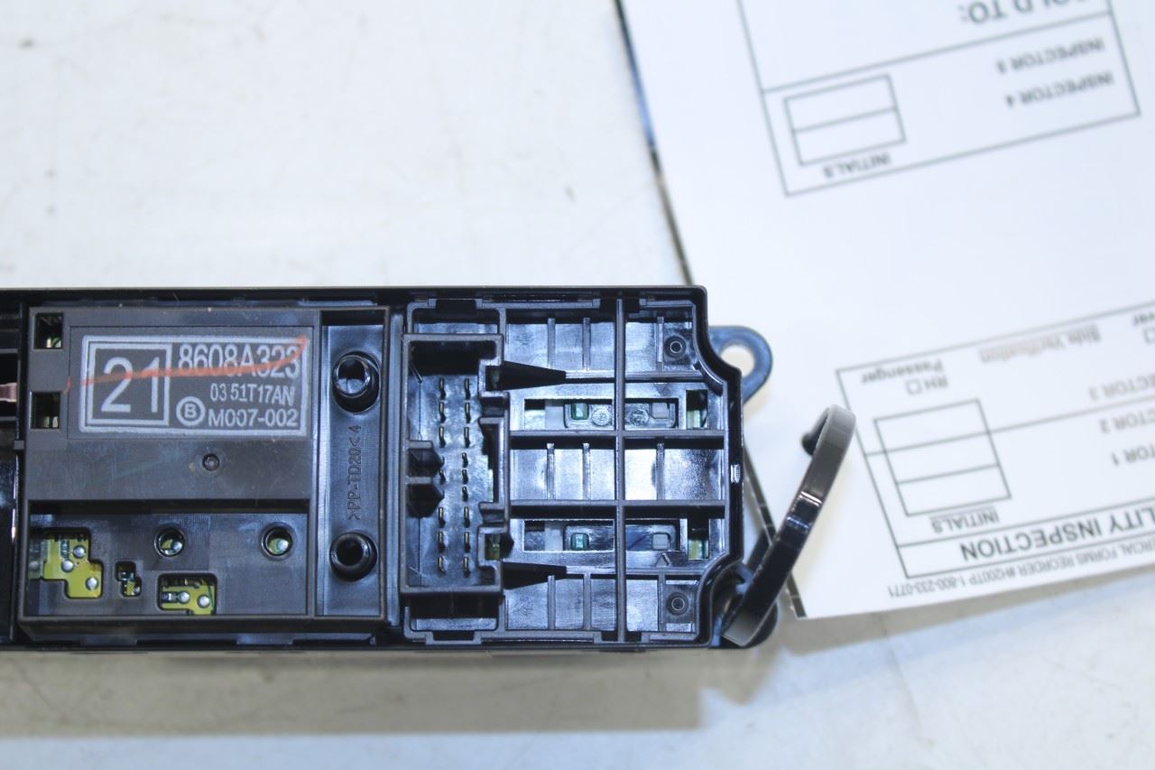 2018-2025 Mitsubishi Eclipse Cross ES FR LH Master Power Window Switch 8608A323 - Alshned Auto Parts