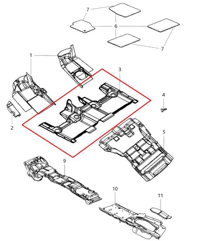 11-19 Jeep Grand Cherokee Overland Rear 2nd Row and Trunk Floor Carpet Liner Set - Alshned Auto Parts
