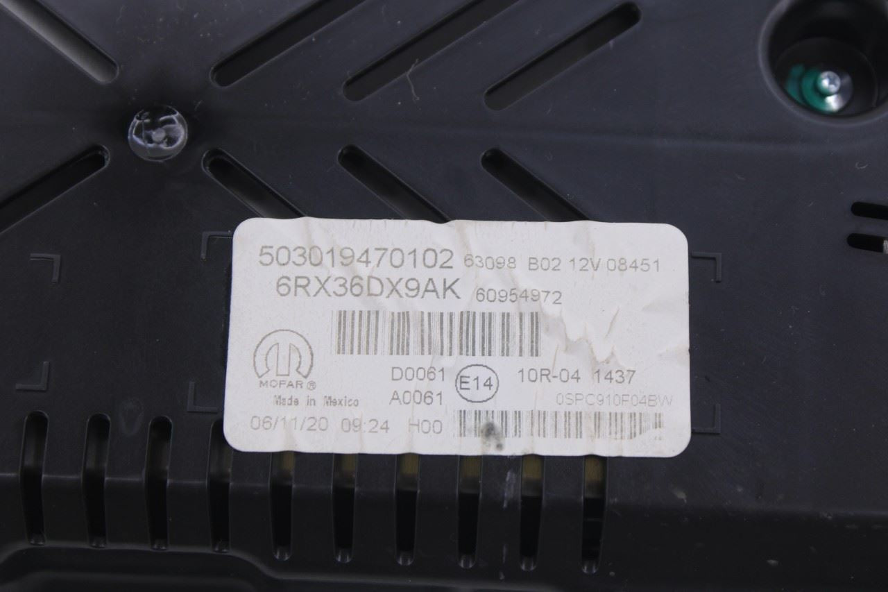 18-21 Jeep Compass Limited 2.4L Speedometer Gauge Instrument Cluster 57K Mileage - Alshned Auto Parts