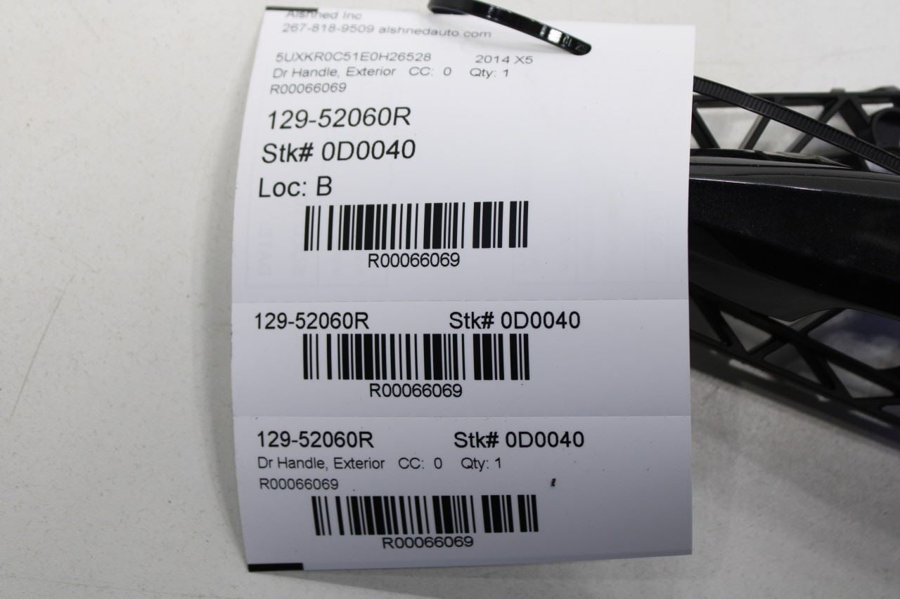 2014-18 BMW X5 xDrive35i 3.0L AWD Rear Passenger Right Side Door Exterior Handle - Alshned Auto Parts