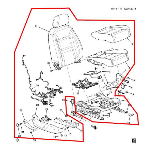 2019-2024 Chevrolet Blazer 2LT 2.0L FWD Front Passenger Right Side Seat Complete - Alshned Auto Parts