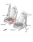 19-23 Kia Forte LXS 2.0L Front Passenger Right Side Seat Belt Buckle 88840M7000 - Alshned Auto Parts