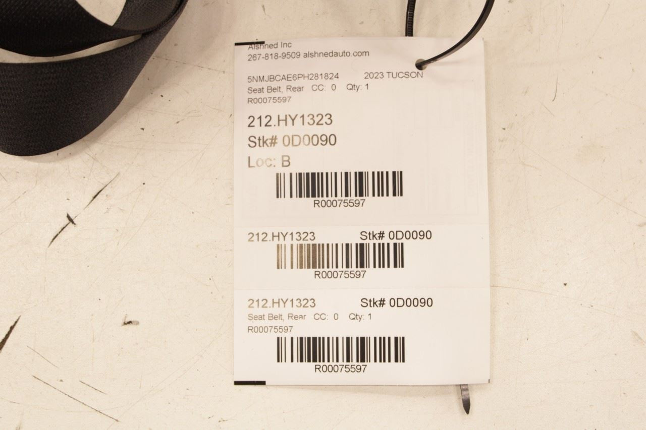 2022-23 Hyundai Tucson SEL 2.5L AWD Rear Right Side 2nd Row Seat Belt Retractor - Alshned Auto Parts