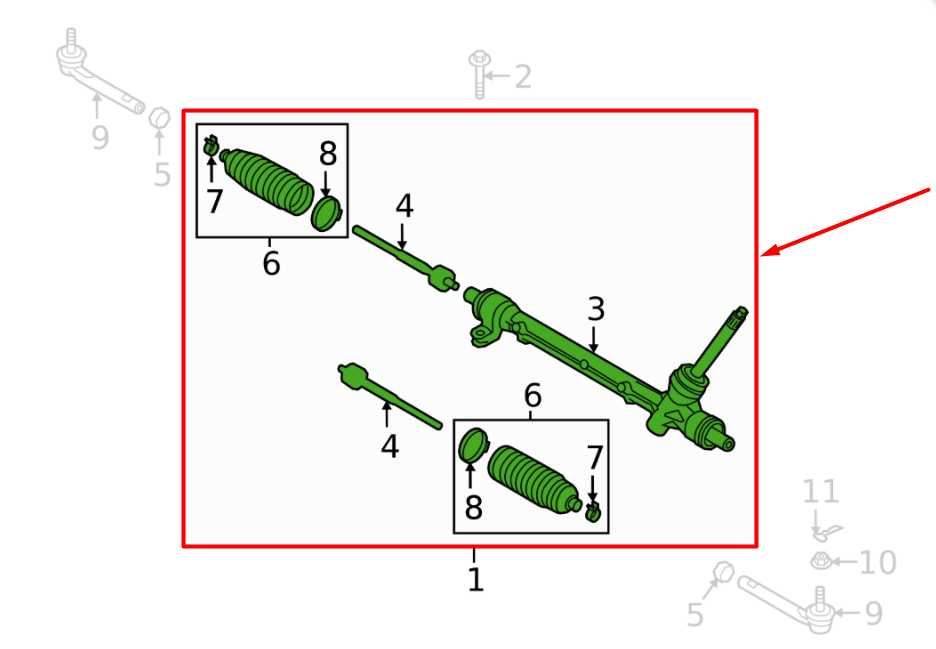 2016-2021 Mazda CX-3 Power Steering Gear Rack and Pinion DB2P32110 OEM - Alshned Auto Parts