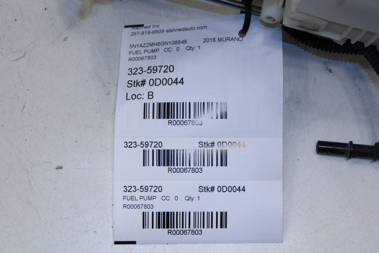 2015-2024 Nissan Murano Platinum 3.5L Fuel Pump Assembly 17040-5AA0B OEM - Alshned Auto Parts