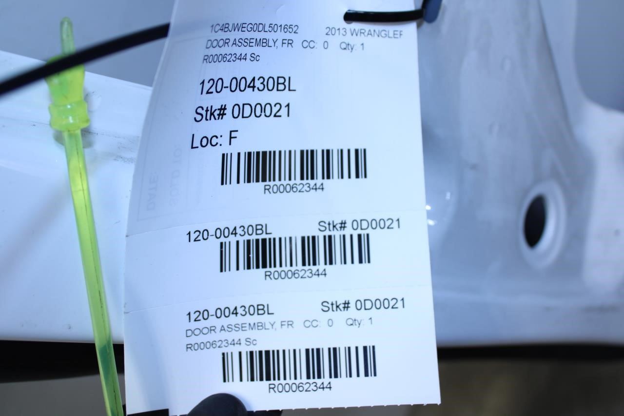 2011-2017 Jeep Wrangler Sahara Front Left Driver Door Shell Panel 68079597AE OEM - Alshned Auto Parts
