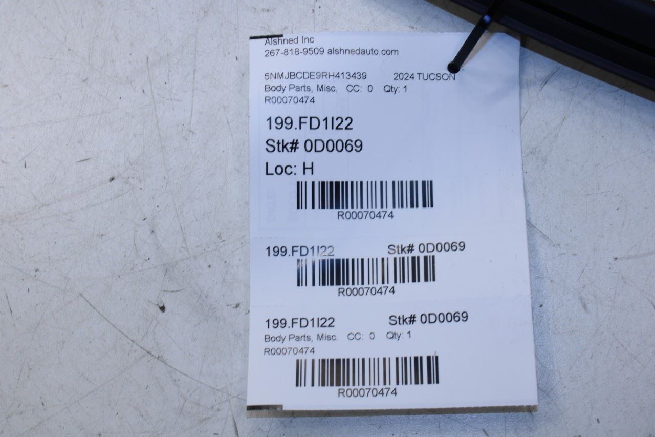 22-25 Hyundai Tucson Rear Left Door Run Channel w Belt Weatherstrips 83530-CW000 - Alshned Auto Parts