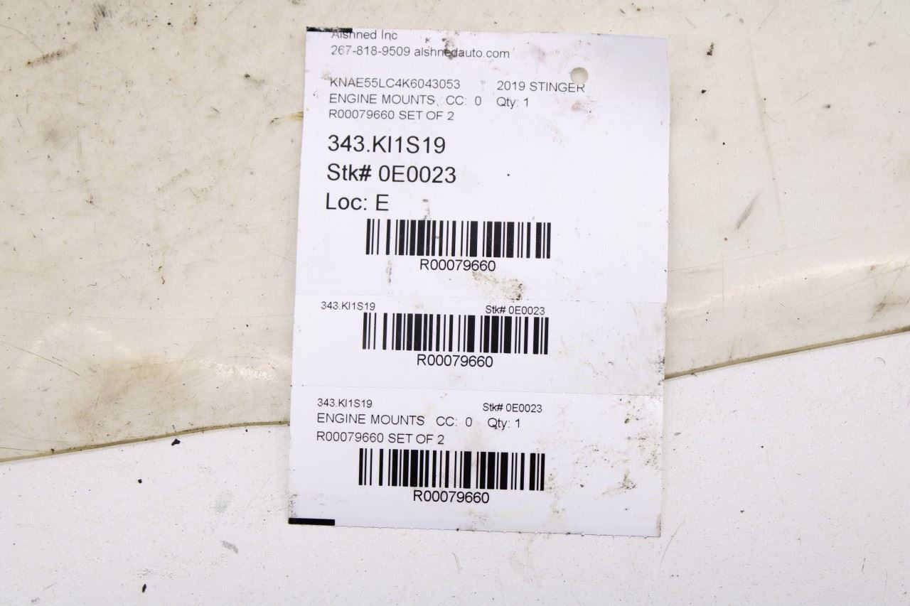 2018-23 Kia Stinger GT2 AWD 3.3L Left and Right Engine Mount Bracket 21850-J5600 - Alshned Auto Parts