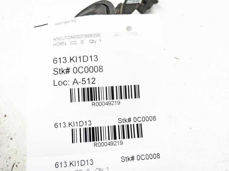 2013 Kia Soul Low Pitch Horn w/ Bracket  96610-2K700 OEM - Alshned Auto Parts