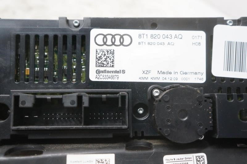 2009-2012 Audi A4 Dash AC Heater Temperature Climate Control 8T1-820-043-AQ OEM - Alshned Auto Parts