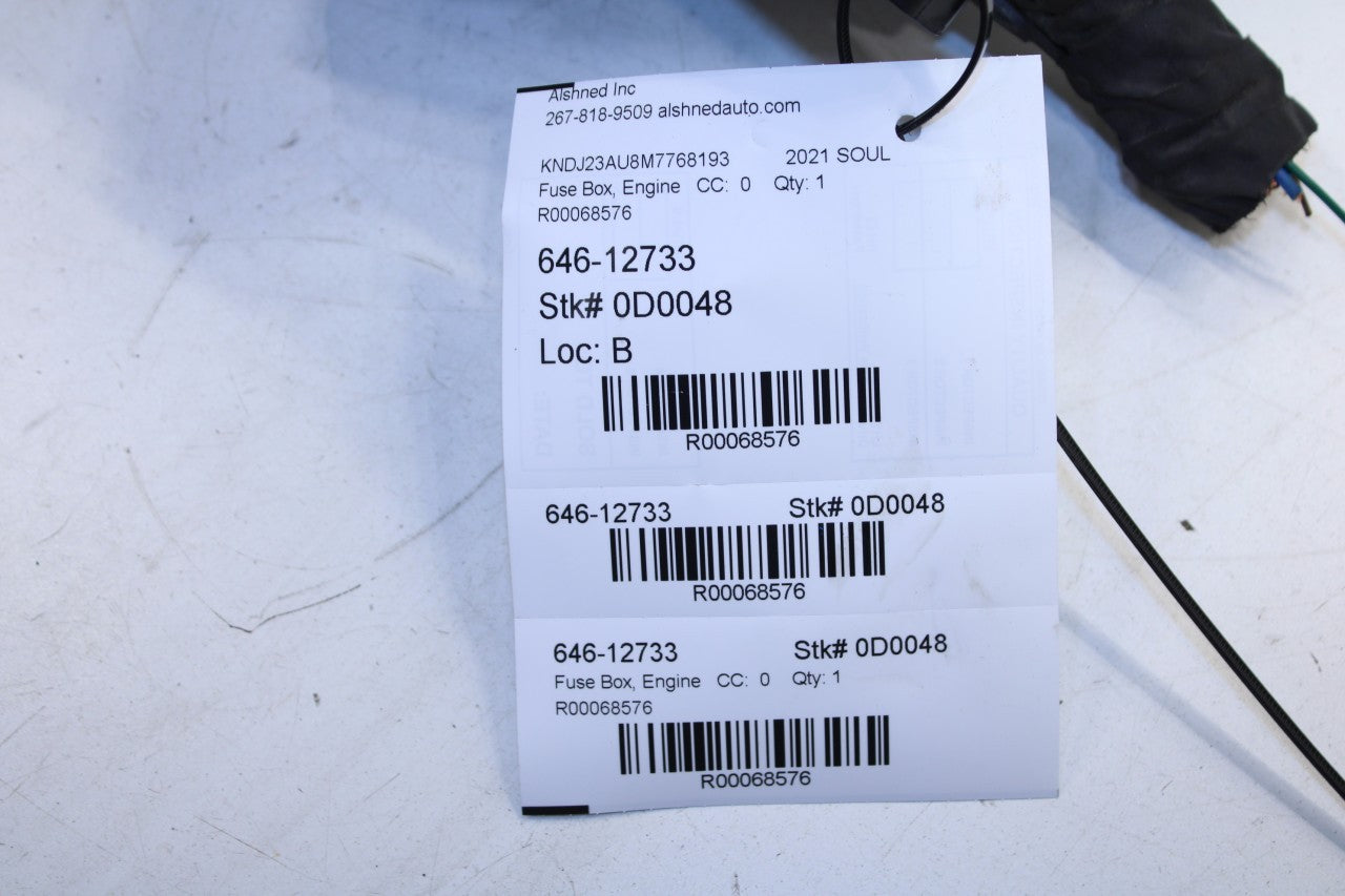 2020-22 Kia Soul LX 2.0L FWD Engine Bay Fuse Relay Junction Box 91240-K0341 OEM - Alshned Auto Parts