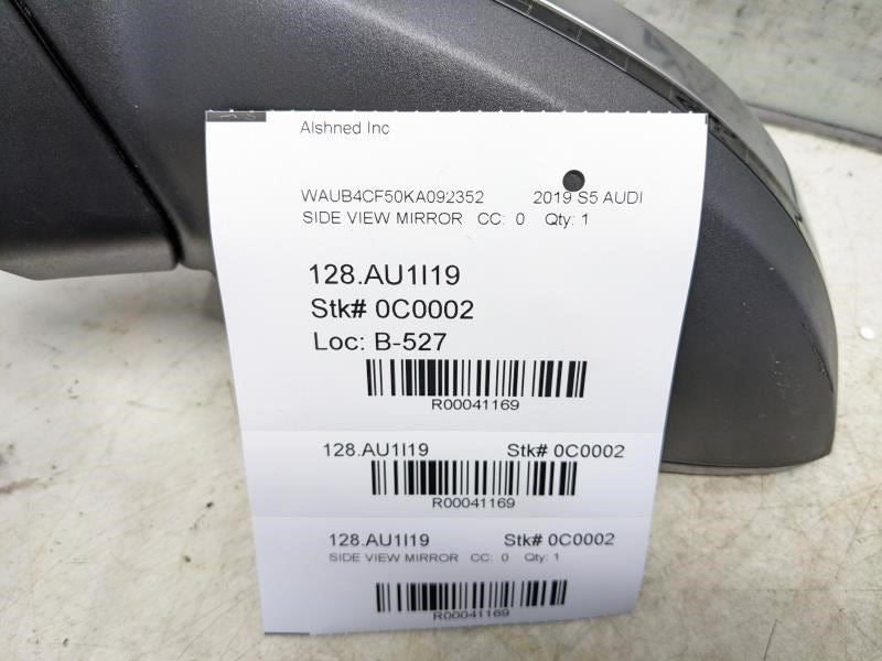 2018-2019 Audi S5 Left Driver Side Rear View Mirror 8W8-857-409-D-9B9 OEM - Alshned Auto Parts