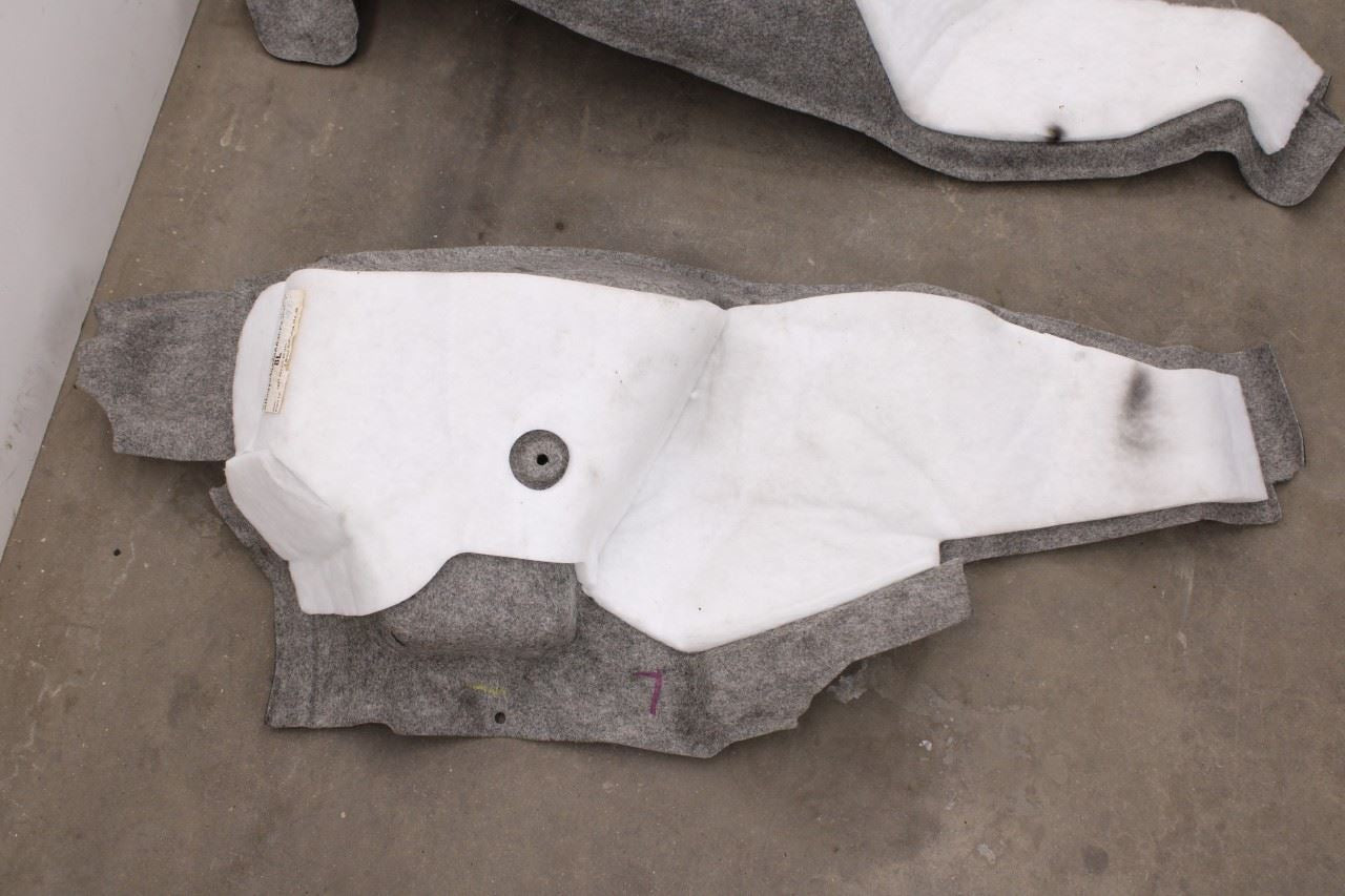 10-14 Ford Mustang Premium Conv V6 Rear RH and LH Inner Quarter Carpet Cover Set6