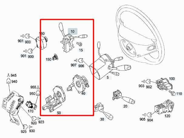 2007-2013 Mercedes-Benz S550 AWD Steering Column Gear Selector 221-540-45-01 OEM - Alshned Auto Parts