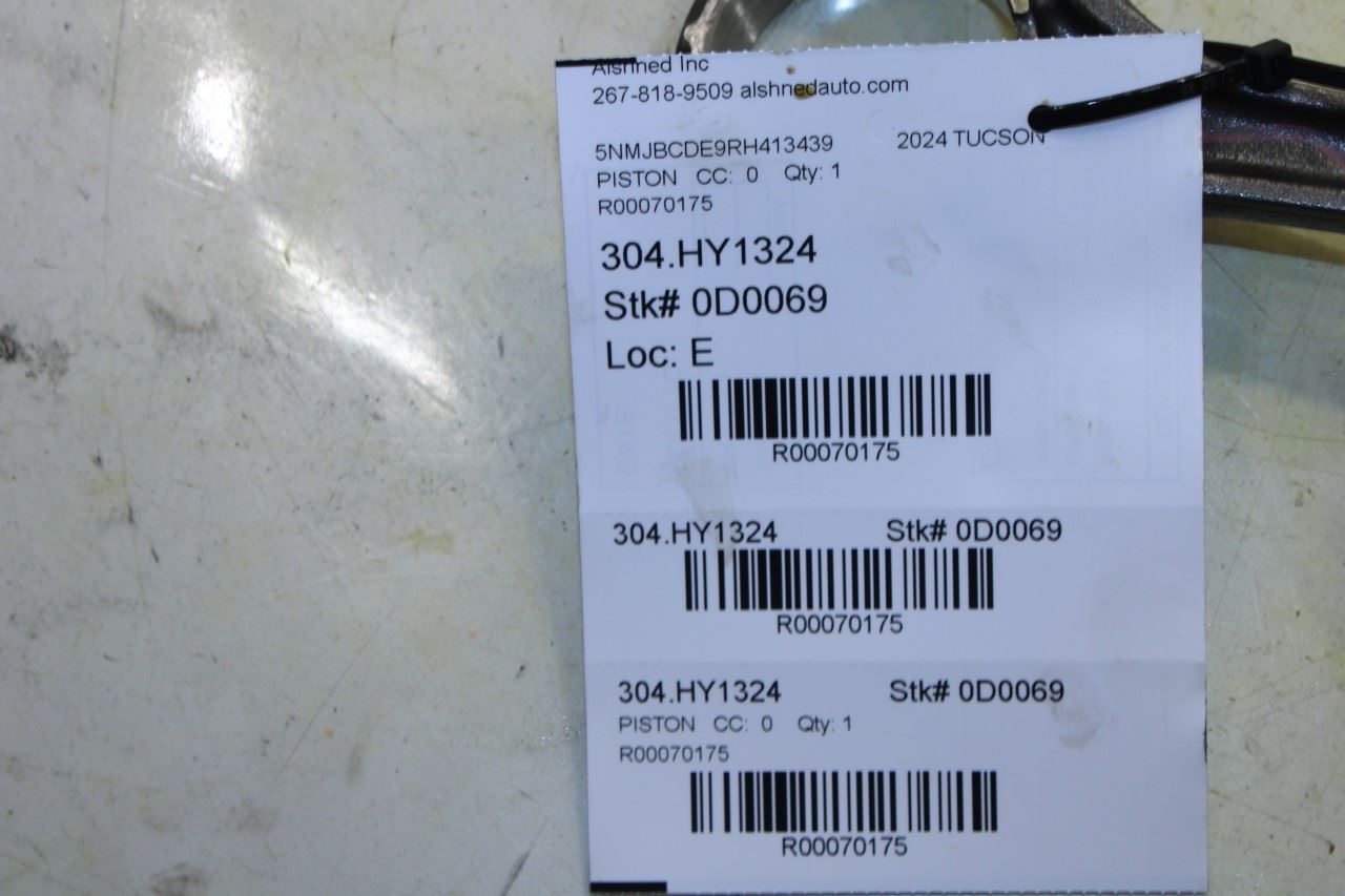 2022-24 Hyundai Tucson SEL 2.5L Engine Piston No 4 w/ Connecting Rod 23510-2S010 - Alshned Auto Parts